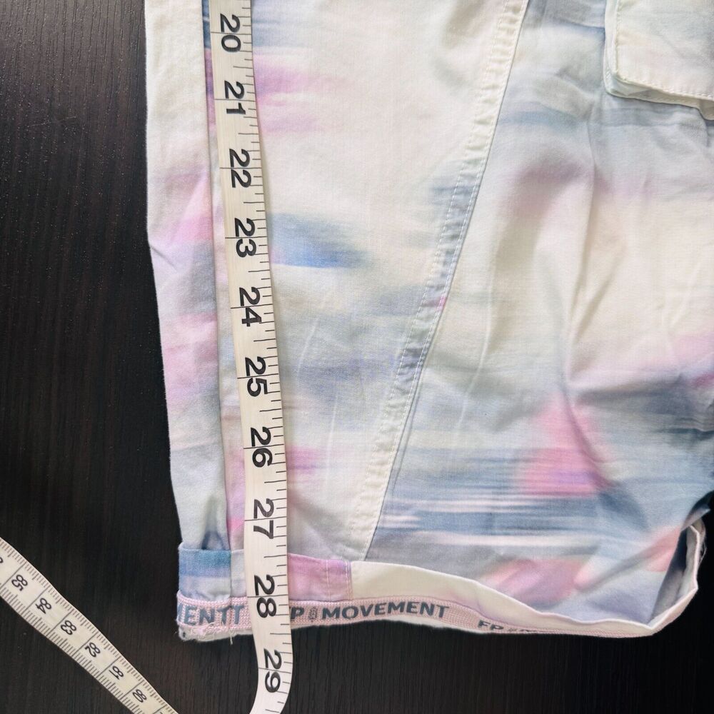 Free People Mesmerize Me Pants Womens Small Marble Cargo Boho FP Movement NEW - Picture 12 of 12